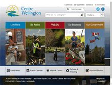 Tablet Screenshot of centrewellington.ca